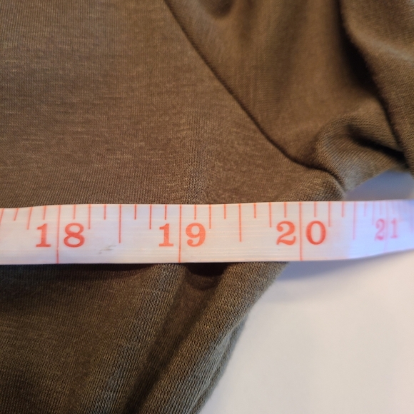 Lillusory Ruched Tee Shirt Tie Waist Dress Green XL - Picture 9 of 14